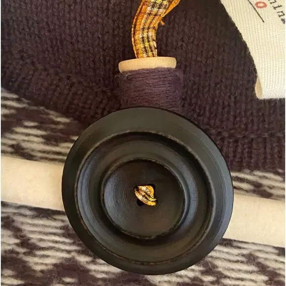 Anthropologie Cartonnier - Wool Brown Jabberwocky Cardigan Sweater - size L NWOT - Picture 6 of 10